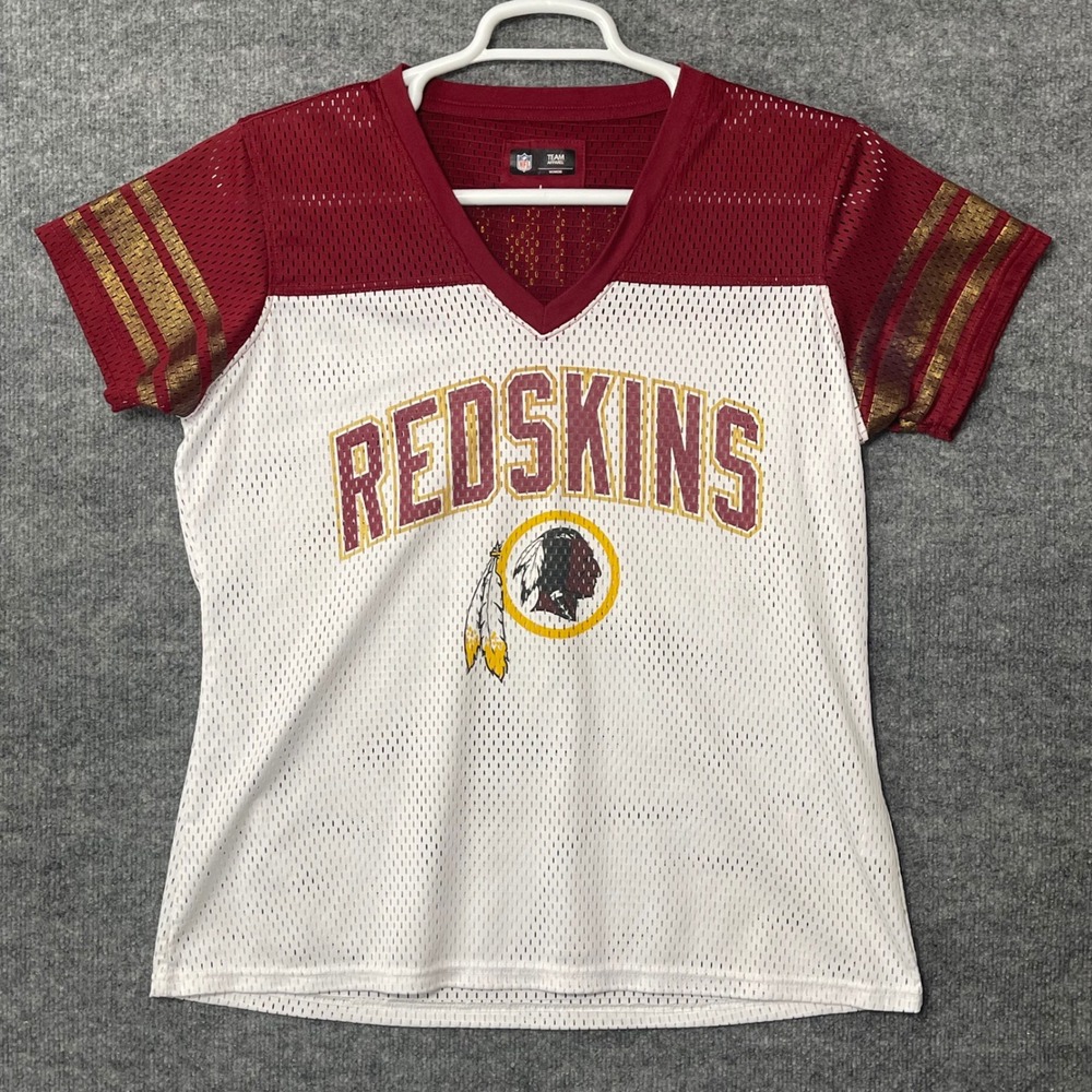 Washington Redskins NFL Team Apparel Mesh Football Jersey Womens Large‎ Burgundy